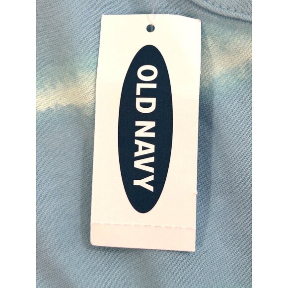 Old Navy Girls Maxi Dress XL 14-16 Blue White Tie Dye Striped Sleeveless Summer - Picture 4 of 11